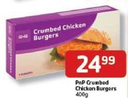 PnP Crumbed Chicken Burgers-400gm Each