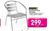 Terrace Leisure Aluminium Chair With Slats- Each