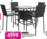 Terrace Leisure 5 Piece Bayside Bar Set