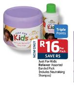 Just For Kids Relaxer Assorted Banded Pack-Per Pack