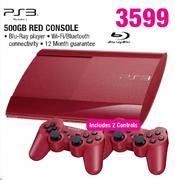 PS3 500GB Red Console