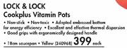 Lock & Lock Cookplus Vitamin Pots Saucepan (Yellow)-18cm Each