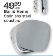 Bar & Home Stainless Steel Coasters-Per Set