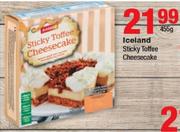 Iceland Sticky Toffee Cheesecake-455Gm