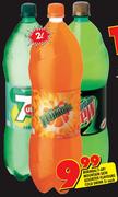 Mirinda/7-Up/Mountain Dew Assorted Flavours Cold Drink-2Ltr Each