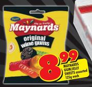 Maynards Gum/Jelly Sweets-125gm Each