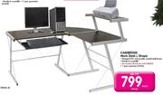 Cambridge Work Desk L Shape-Each