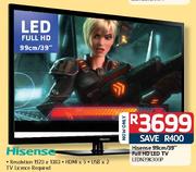Hisense 99cm/39" Full HD LED TV(LEDN39K300P)
