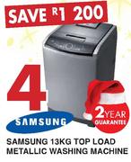 Samsung 13kg Top Load Metallic Washing Machine