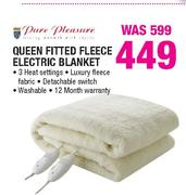 Pure Pleasure Queen Fitted Fleece Electric Blanket