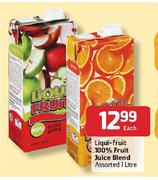 Liqui Fruit 100% Fruit Juice Blend Assorted-1L Each