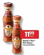 Nando's Peri-Peri Sauce Assorted-125ml Each