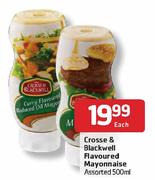 Crosse & Blackwell Flavoured Mayonnaise Assorted-500ml Each