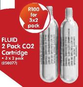Fluid 2 Pack CO2 Cartridge 3x2 Pack