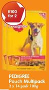 Pedigree Pouch Multipack 2x14 Pack 100g
