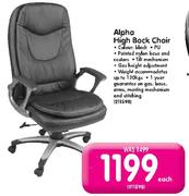 Alpha High Back Chair