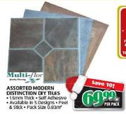 Multi-Flor Assorted Modern Distinction DIY Tiles-Per Pack
