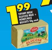 Tiffany Milk/Glucose Milk + Honey/Nice Biscuits-50g Each