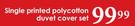 Single-Printed Polycotton Duvet Cover Set