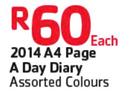 2014 A4 Page A Day Dairy