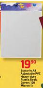 Butterfly A4 Adjustable PVC Heavy-Duty Plastic Book Covers 120 Micron-5's