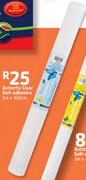 Butterfly Clear Self-Adhesive 5m x450Cm