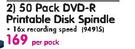 Verbatim 50 Pack DVD-R Printable Disk Spindle