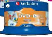 Verbatim 50 Pack DVD-R Printable Disk Spindle
