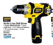Stanley 10.8V Li-Ion Drill Driver SMKOIOLB-QW
