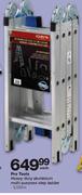 Pro Tools Heavy-Duty Aluminium Multi-Purpose Step Ladder-3.535m Each