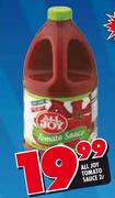 All Joy Tomato Sauce-2Ltr