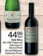 Odd Bins Bin 908 Cabernet Sauvignon/Merlot/Petit Verdot/Malbec/Cabernet Franc-750ml
