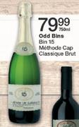 Odd Bins Bin 15 Methode Cap Classique Brut-750ml
