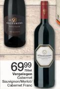 Vergelegen Cabernet Sauvignon/Merlot/Cabernet Franc-750ml Each