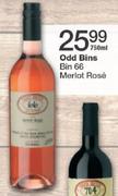 Odd Bins Bin 66 Merlot Rose-750ml