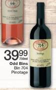 Odd Bins Bin 704 Pinotage-750ml