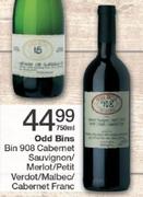 Odd Bins Bin 908 Cabernet Sauvignon/Merlot/Petit Verdot/Malbec/Cabernet Franc-750ml