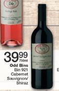 Odd Bins Bin 921 Cabernet Sauvignon/Shiraz-750ml