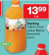 Darling 100% Fruit Juice Blend-1.5Ltr