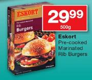 Eskort Pre-Cooked Marinated Rib Burgers-500gm