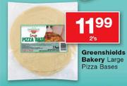 Greenshields Bakery Large Pizza Bases-2's