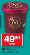 Ola Magnum Ice Cream Tub- 450ml