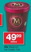 Ola Magnum Ice Cream Tub - 450ml