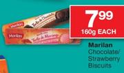 Marilan Chocolate/Strawberry Biscuits-160g Each
