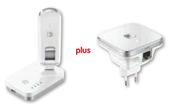 Huawei LTE/3G Sharing Adapter AF23+Wi-Fi Range Extender WS322-On My Gig 1