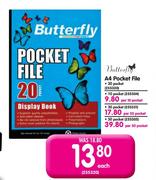 Butterfly A4 Pocket File-Per 30 Packet