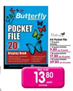 Butterfly A4 Pocket File-Per 50 Packet