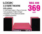 Logik 2.0 Home Theatre(DVD-8000S) Each