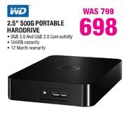 WD 2.5" 500GB Portable Harddrive