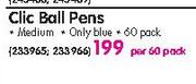 Clic Ball Pens-Per Pack